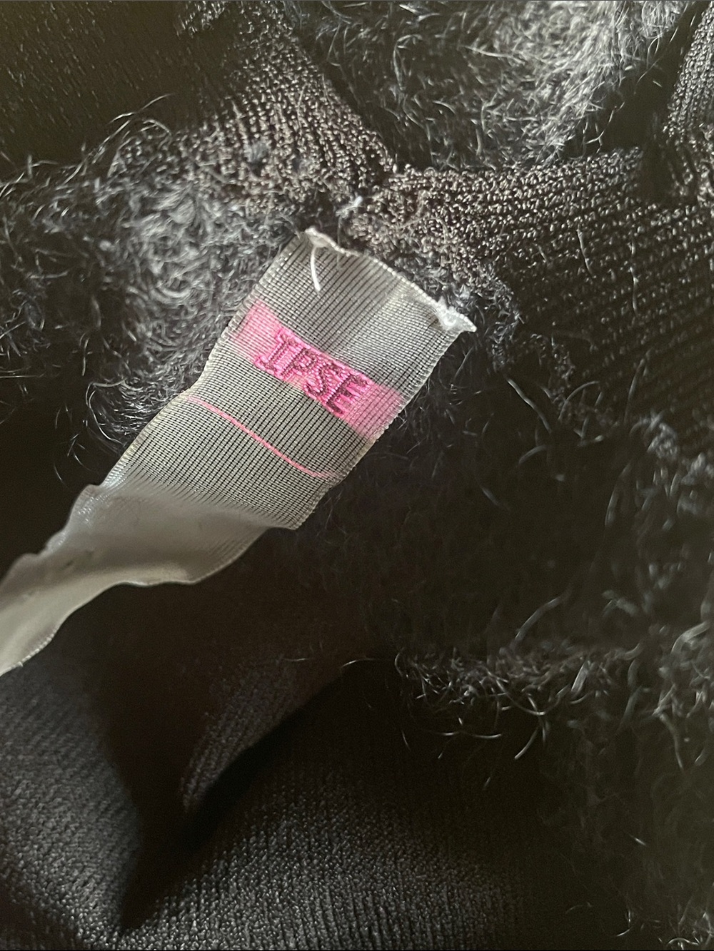 Black Sleeveless Mock Neck Top with Sheer Knit Yoke front and back Italy - Picture 13 of 14